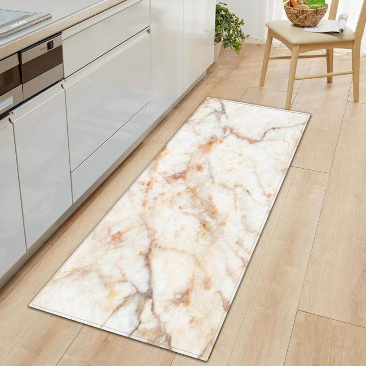Non-Slip Marble Floor Mat Door Mat Decorative Area Capert for Kitchen Indoor Entryway