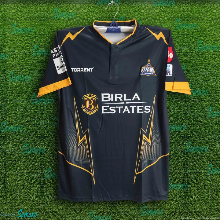 Gujarat Titans Premium IPL Cricket Jersey For Men - GT Half Sleeve IPL T Shirt - Gujrat Jersey 2026/27
