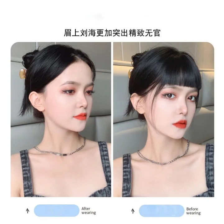 Korean%20Natural%20Forehead%20Ins%20Hair%20Fake%20Fringes%20Air%20Bangs%20Wig%20Female%20Piece%20Real%20Comic%20Flush%20Bangs%20Invisible%20Wig%20-%20Image%209