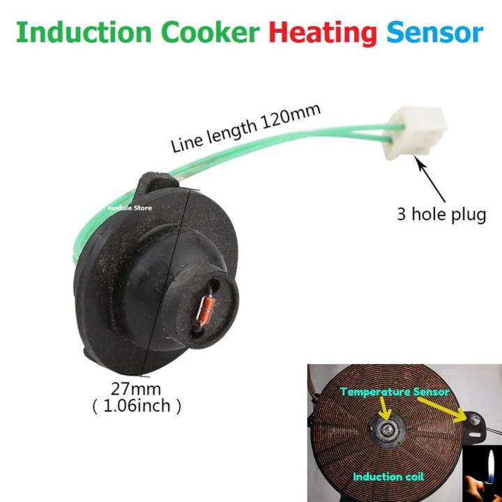 Induction Cooker Heat Sensor with Teflon Cap Cable Connector 10 NTC Glass Sealed Diode