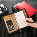 A6 Notebook With Zipper Sketchbook With Ring Binder A6 Loose Leaf Notebook PU Leather Notebook Zipper Bag Notebook. 