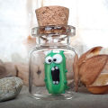 Miniature Glass Screaming Pickle In A Bottle Handmade Jars Of Screaming Pickle Sculpture Cute Tiny Pickle Mini Emotional Support Pickle Ornament For Pickle Lovers Party Home Decoration Fayshow.