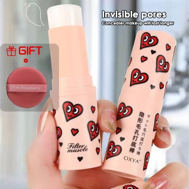 Invisible Pore Face Primer Long Lasting Makeup Primer Stick Foundation Oil Control Facial Matte Primer Korean Cosmetic 2023 New Abandon Abandon
