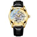 Automatic Mechanical Wristwatch Luminous Business Leather Clock Wrist Watch. 