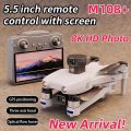 FLH M108 Plus RC Touch Big Display Rechargable Remot 2K Resolution Camera High Power 8000 Mah battery 30 Minits Flying Times New Drone. 