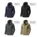 Men Winter Long Casual Thick Fleece Hooded Waterproof Parkas Jacket Coat Men Outwear Fashion Pockets Parka Jacket 46-58.