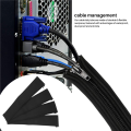 4 Pack Tube for TV Computer Home Entertainment,Cable Management Zipper Sleeve Cable Organisers Sleeve. 