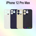 Backshell for iPhone 12 Pro Max Replacement Back Battery Cover Back Rear Glass Case - camera.