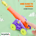 【Krystal】3D Cannon Toy | Safe Soft-Launch Artillery Game for Kids | Improves Focus & Hand-Eye Coordinationn. 