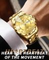 BINBOND 2521 Men’s Luxury Stainless Steel Fashion Business Watch Luminous Dial Calendar Quartz Wrist Watch.