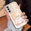 Case for Realme c75 c71 c75x C73 C85 4g phone casing back cover Softcase Silicone shockproof Cover new design aesthetic cute cat with makeup mirror holder for girls JTMMZJ9.