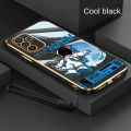 [Free Strap] Samsung Galaxy A05s A05 samsung M34 5G Smile Astronaut NASA Pattern Case Full Camera Cover Glossy Square Edge Shockproof Casing. 