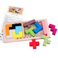 Wooden Building Toy, Wooden Blocks Toy Color Cognition Glossy Educational Safe for Adults for Kindergarten.