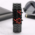 Lamgool Lava 3.0 LED Fashion LED Digital Alloy Men Women Wrist Watch Bracelet  European and American Unique Creative Lava Led Waterproof Trendy Men's Watch Men's Bracelet for gift. 