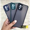 Camera Protection Bumper Phone Cases For Redmi Note 10 / Redmi Note 10s 4G Matte Translucent Shockproof Back Cover.