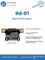 Anxinke 24G millimeter wave radar Rd-01 human presence sensor induction module with WiFi and Bluetooth function.