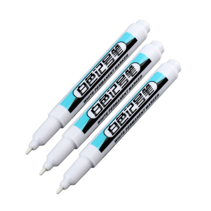 1/3Pcs%20White%20Marker%20Pens%20Oily%20Waterproof%20Permanent%20Paint%20Markers%20For%20Wood%20Rock%20Plastic%20Leather%20Glass%20Stone%20Metal%20Art%20Supplies%20-%20Image%207