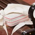 BRADOO- ANGOO 2 Pcs Large Pencil Case Big Capacity 3 Compartments Canvas Pencil Pouch, White Pink & Black. 