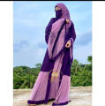 Net Pearl Gown abaya borka  (Hijab+Nikab+Inner+ Koti+Belt). 