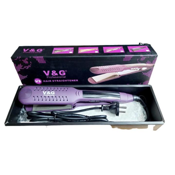 V&G V3 Professional Fast Warm-up Tourmaline wide Ceramic Heating Plate Thermal Performance Hair Straightener Styling Iron Tools