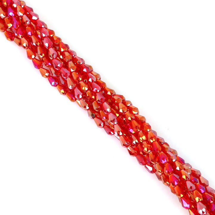 65-98Pcs Teardrop Austria Faceted Crystal Beads Glass Beads