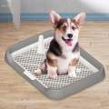 Dog Toilet Reusable Portable Litter Tray for Small Animals Puppy Rabbit gray. 