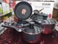 Non Stick 7 Pcs Cookware Set - Black (kiam) Gift And Home Decoration..