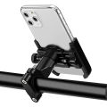Metal Bike Mobile Holder For mobile phone bracket motorcycle bicycle takeaway rider -Black Easy to Use and Maintain C1. 