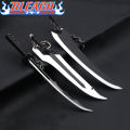 Anime Bleach Keychain Zangetsu Zanpakutou Samurai Royal Steel Katana Pendant Keychain for Men Car Gift Jewelry. 