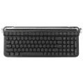 Red Switch Typewriter Mechanical Keyboard 100 Keys RGB Backlight Retro Bluetooth Gaming Keyboard for Windows for Android for IOS Black. 