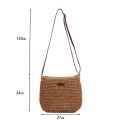 Straw Knitted Purses and Handbags Women Beige Shoulder Bags Summer Holiday Raffia Woven Side Bag Ladies Crossbody Beach Bags. 