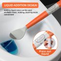 Detergent Refillable Silicone Toilet Brush Flexible Bowl Brush Cleaner Liquid Filled Cleaner Brush Wall-Mounted Cleaning Tools. 