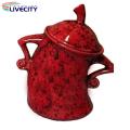 Unique Design Jar with Hands Resting on Waist Stylish Ceramic Kitchen Canister with Airtight Lid Perfect for Storage Organization less Than Jar Ornaments for Kitchen Decor. 