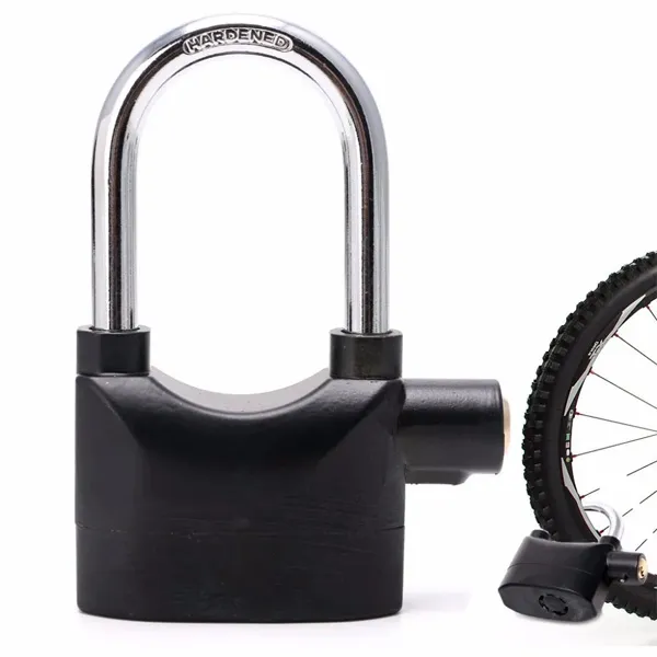 110dB anti-theft alarm lock padlock motorcycle electric bicycle outdoor  door lock waterproof anti prying and anti-theft