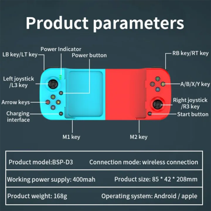 Coodio%20Stretch%20Wireless%20Gamepad%20Joystick%20Compatible%20For%20Ios/android%20Phone%203d%20Retractable%20Bluetooth-compatible%20Handle%20Gaming%20Controller%20-%20Image%207