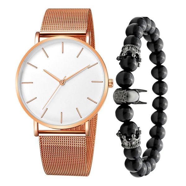 6023%202%20Pcs%20Men's%20Quartz%20Watch%20Set%20Round%20Dial%20Simple%20With%20Bracelet%20Watch%20Accessories%20-%20Image%205