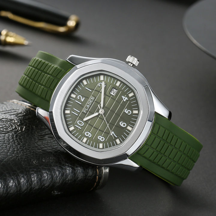 PLADEN%20watch%20classic%20luminous%20silicone%20tape%20waterproof%20quartz%20watch%20square%20business%20men's%20watch%20wholesale%20-%20Image%203