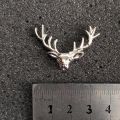 1p Deer Skull brooch pin buckle for men women outfit fashion accessories. 