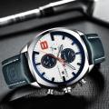 CURREN 8324 Relogio Masculino Olahraga Pria Top Brand Mewah QUARTZ Pria Chronograph Tanggal Militer Tahan Air Jam Tangan.