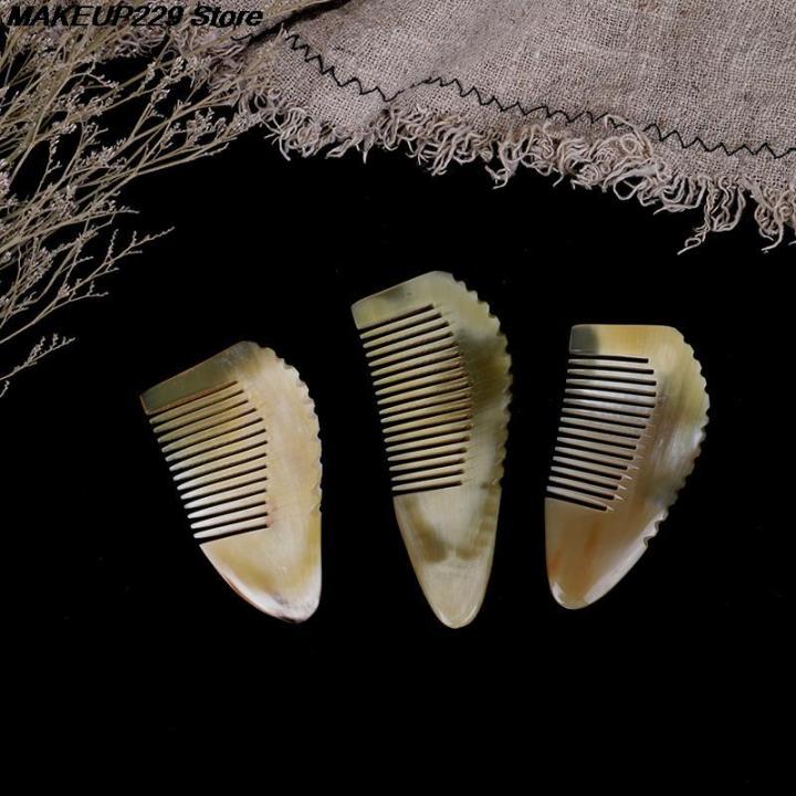 %E3%80%90Daily%20Necessities%20For%20Anyone%20Store%E3%80%91Natural%20Ox%20Horn%20Anti-Static%20Hair%20Comb%20With%20Handle%20for%20Salon%20Styling%20Hair%20Styling%20-%20Image%204