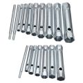 NANLIY- 10Pcs 6-22mm Metric Tubular Box Wrench Set Tube Bar Spark-Plug Spanner Steel Double Ended for Automotive Plumb Repair. 