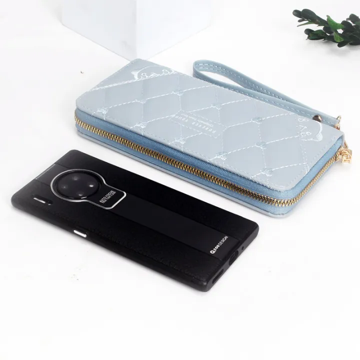 Women%20Long%20Wallet%20Pu%20Leather%20Card%20Holder%20Large%20Capacity%20Hasp%20Zipper%20Coin%20Purse%20Multi%20Card%20Organizer%20Cell%20Phone%20Wristlet%20Handbag%20-%20Image%202