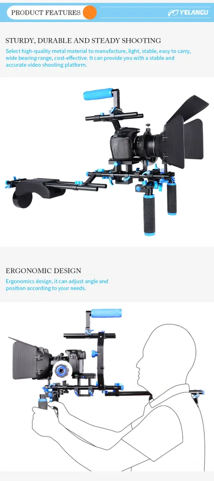 New Camera Shoulder Rig Gimbal Stabilizer Kit for DSLR Camera