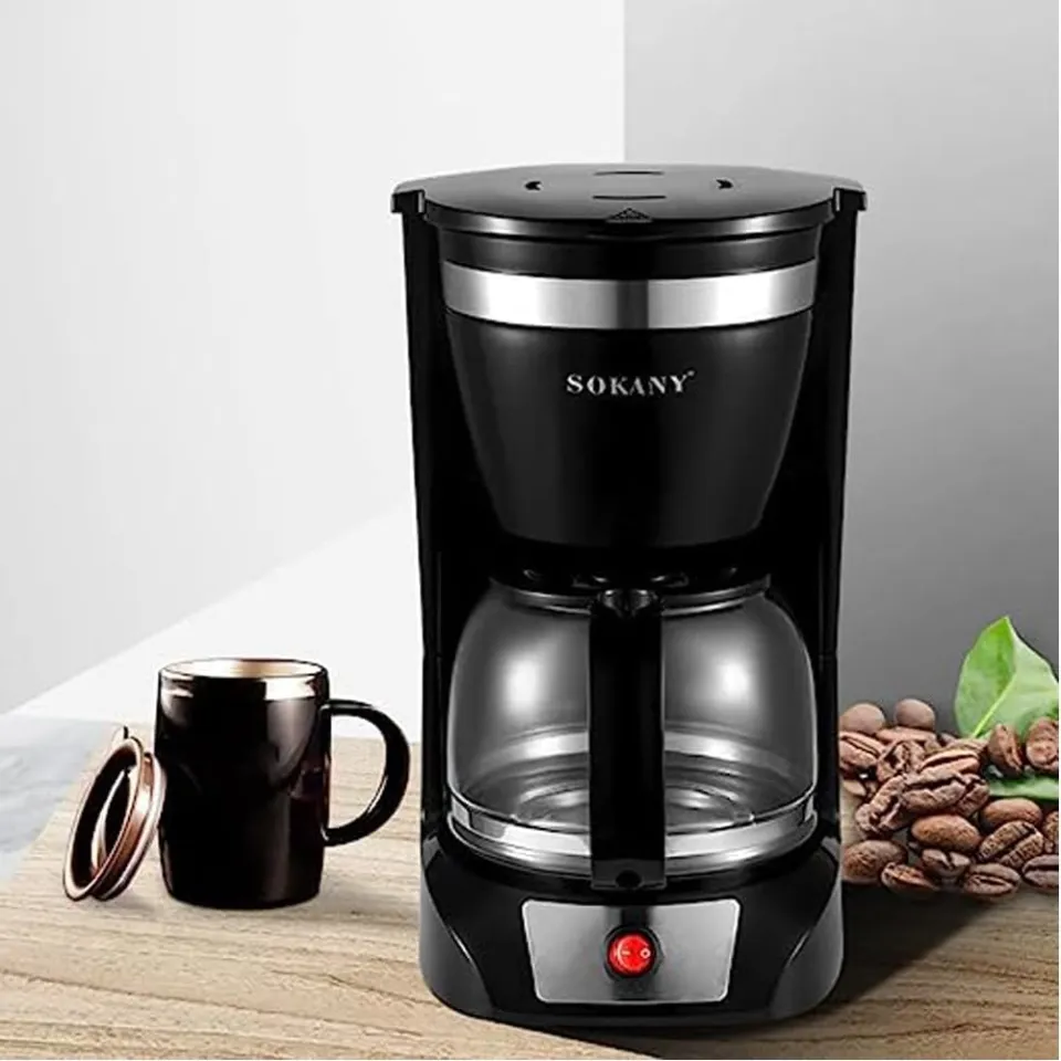 Cafetera Sokany CM-108s de 950 W con capacidad para 12 tazas | Daraz.com.bd