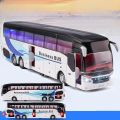 1/50 SETRA Luxury Coach Bus Toy Car Diecast Miniature Model Pull Back Sound Light Educational Collection Gift For Boy Children BunnyGarden. 