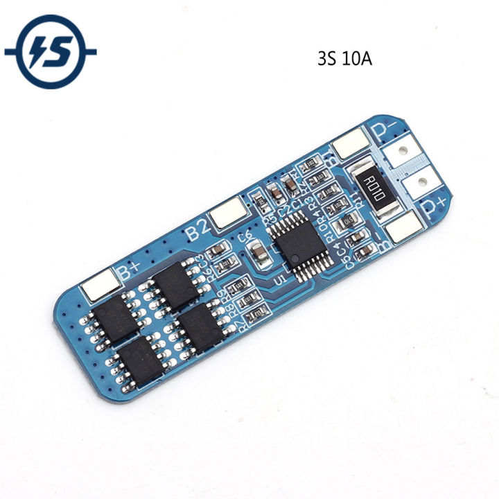 3S 10A 12V Lithium Battery Charger Protection Board Module for 3pcs ...