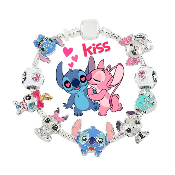 Disney Stitch Charm Bracelet Cartoon Lilo Stitch Inspired Bracelet
