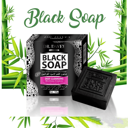 DR.DAVEY Black Charcoal Soap Cleaning Soap 100g