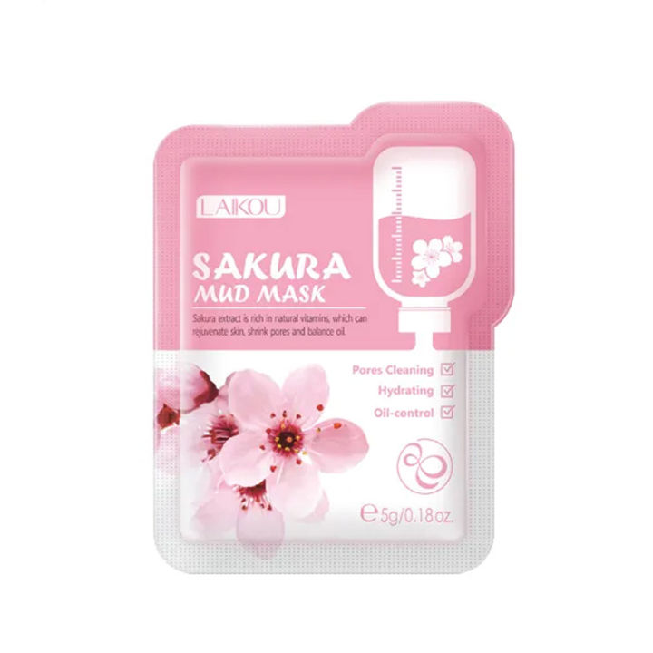 LAIKOU Sakura Mud Mask - 5g Face Mask