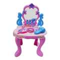 Dressing Table Magic Mirror Fashion Sound Light Pink Toy Accessories MC18255. 
